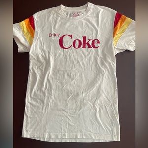 Red Jacket Coca Cola retro style shirt.